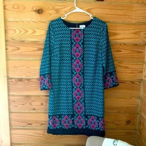 Crown & Ivy Elephant Pattern Dress - SOLD